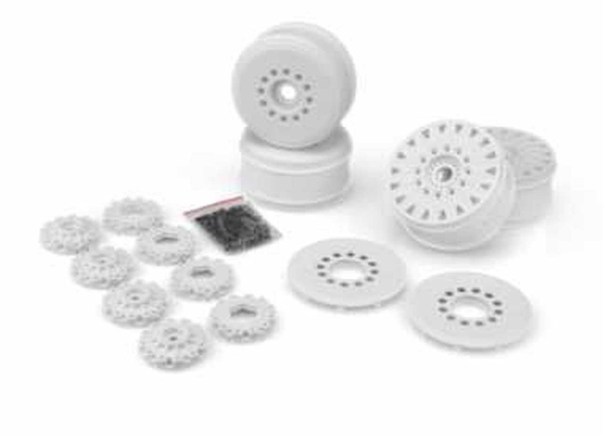 Picture of J Concepts JCO3395W 83 mm Cheetah Speed-Run Wheel With 12 x 17 mm Hex Adaptor&#44; White