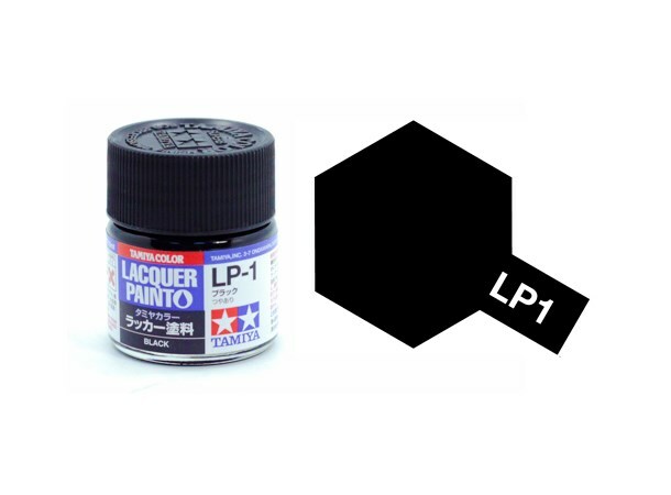 TAM82101 10 ml Lacquer Paint LP-1 Bottle - Black