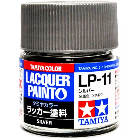 TAM82111 10 ml Lacquer Paint LP-11 Bottle - Silver