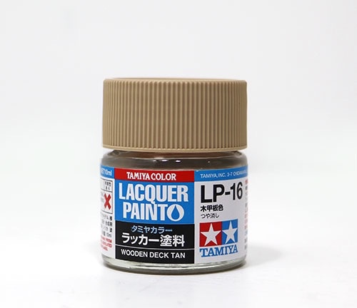 TAM82116 10 ml Lacquer Paint LP-16 Wooden Deck Bottle - Tan
