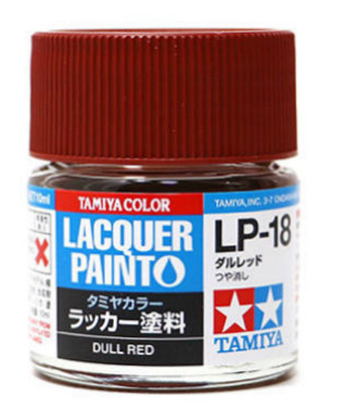 TAM82118 10 ml Lacquer Paint LP-18 Dull Bottle - Red