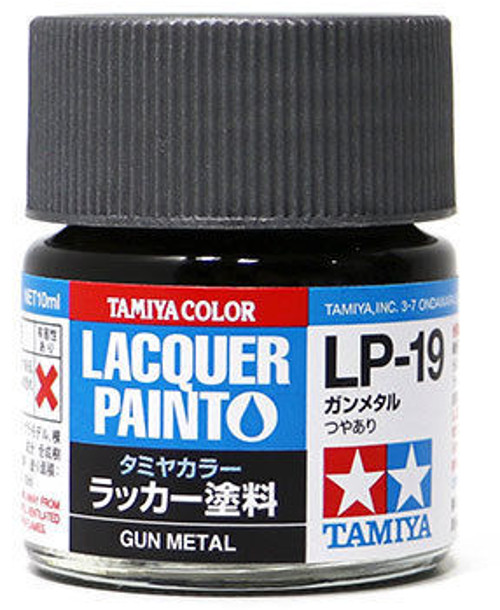TAM82119 10 ml Lacquer Paint LP-19 Gun Metal Bottle