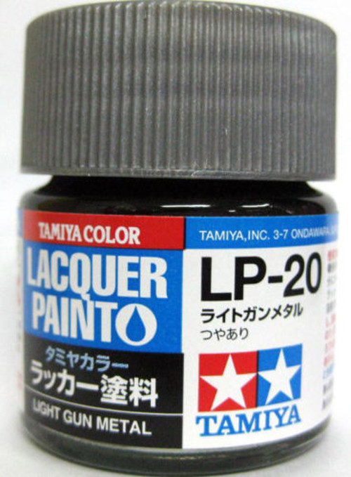 TAM82120 10 ml Lacquer Paint LP-20 Light Gun Metal Bottle