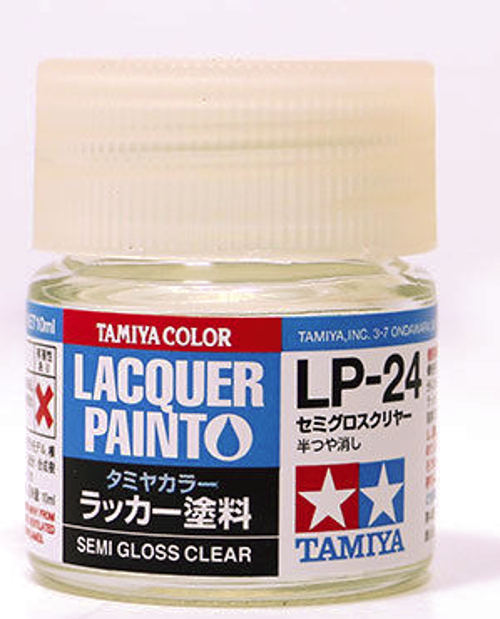 TAM82124 10 ml Lacquer Paint LP-24 Semi Gloss Bottle - Clear
