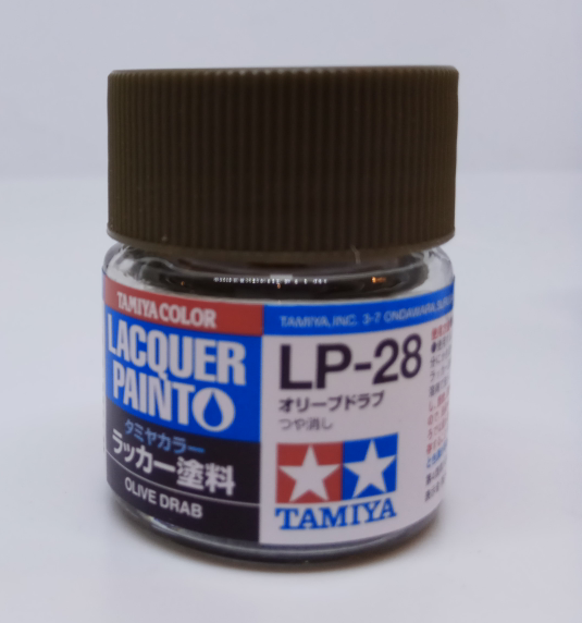 TAM82128 10 ml Lacquer Paint LP-28 Olive Drab Bottle