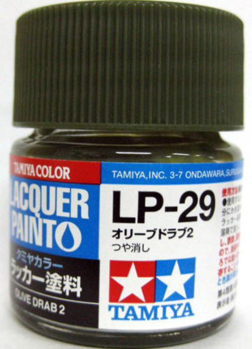 TAM82129 10 ml Lacquer Paint LP-28 Olive Drab 2 Bottle