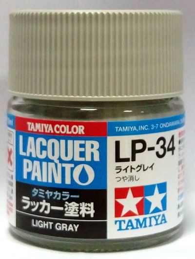 TAM82134 10 ml Lacquer Paint LP-34 Light Bottle - Gray