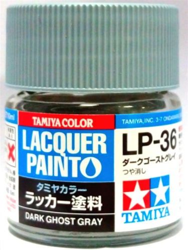 TAM82136 10 ml Lacquer Paint LP-36 Dark Ghost Bottle - Gray