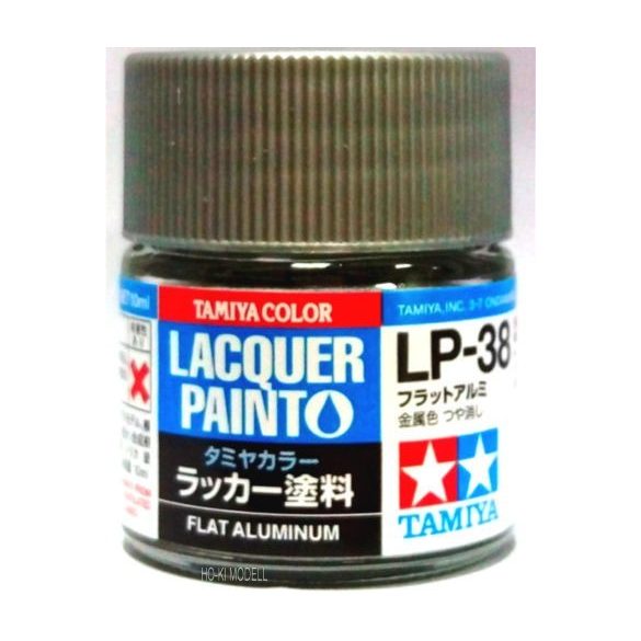 TAM82138 10 ml Lacquer Paint LP-38 Flat Aluminum Bottle