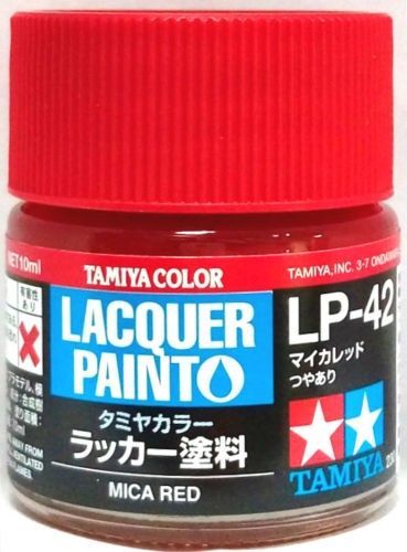 TAM82142 10 ml Lacquer Paint LP-42 Mica Bottle - Red