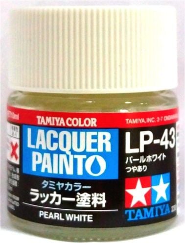 10 ml Lacquer Paint LP-43 Pearl Bottle - White