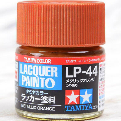 TAM82144 10 ml Lacquer Paint LP-44 Metallic Bottle - Orange