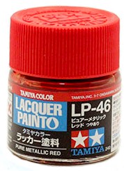 TAM82146 10 ml Lacquer Paint LP-46 Pure Metallic Bottle - Red