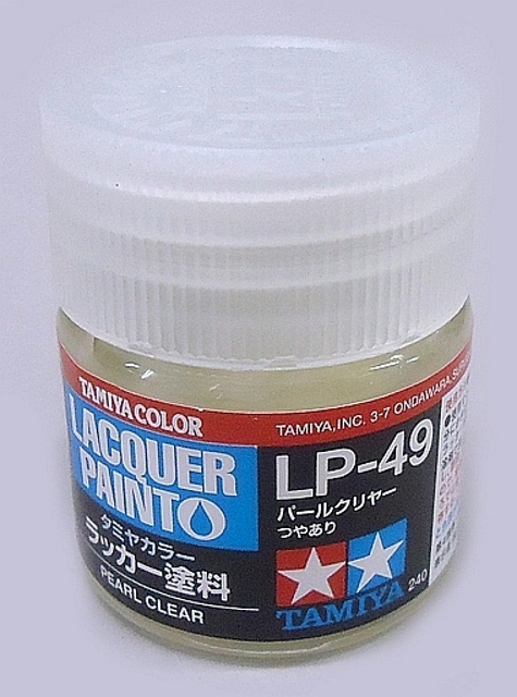 TAM82149 10 ml Lacquer Paint LP-49 Pearl Bottle - Clear
