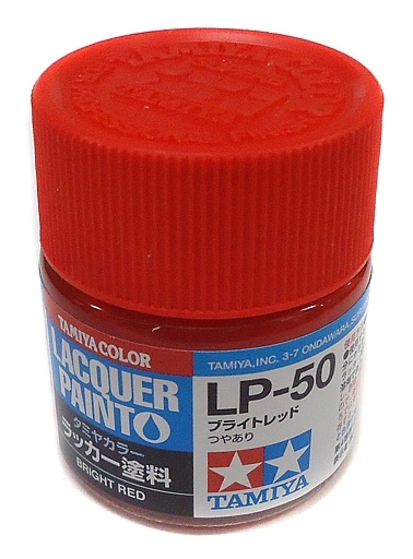 TAM82150 10 ml Lacquer Paint LP-50 Bright Bottle - Red