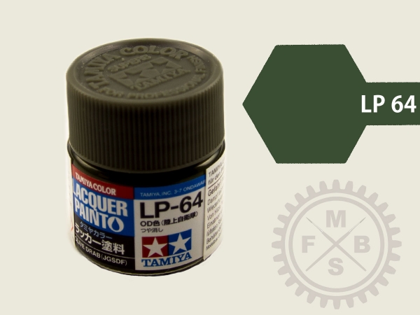 TAM82164 10 ml Lacquer Paint LP-64 Olive Drab JGSDF Bottle