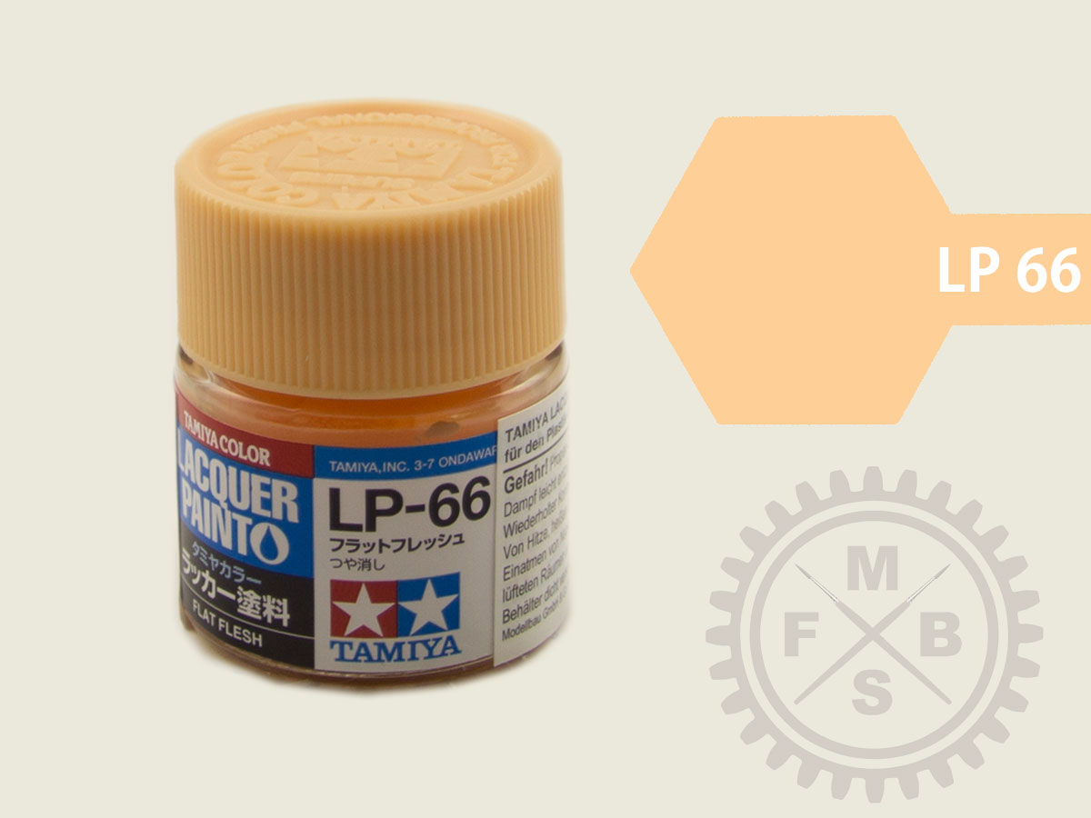 TAM82166 10 ml Lacquer Paint LP-66 Flat Flesh Bottle