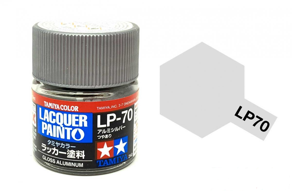 TAM82170 10 ml Lacquer Paint LP-70 Gloss Aluminum Bottle