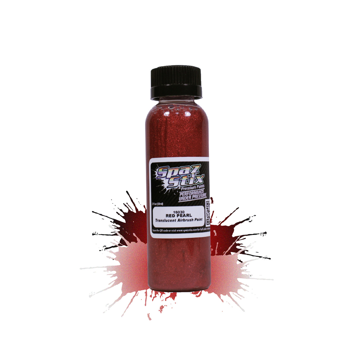 Picture of Spaz Stix SZX16030 2 oz Pearl Airbrush Paint - Red