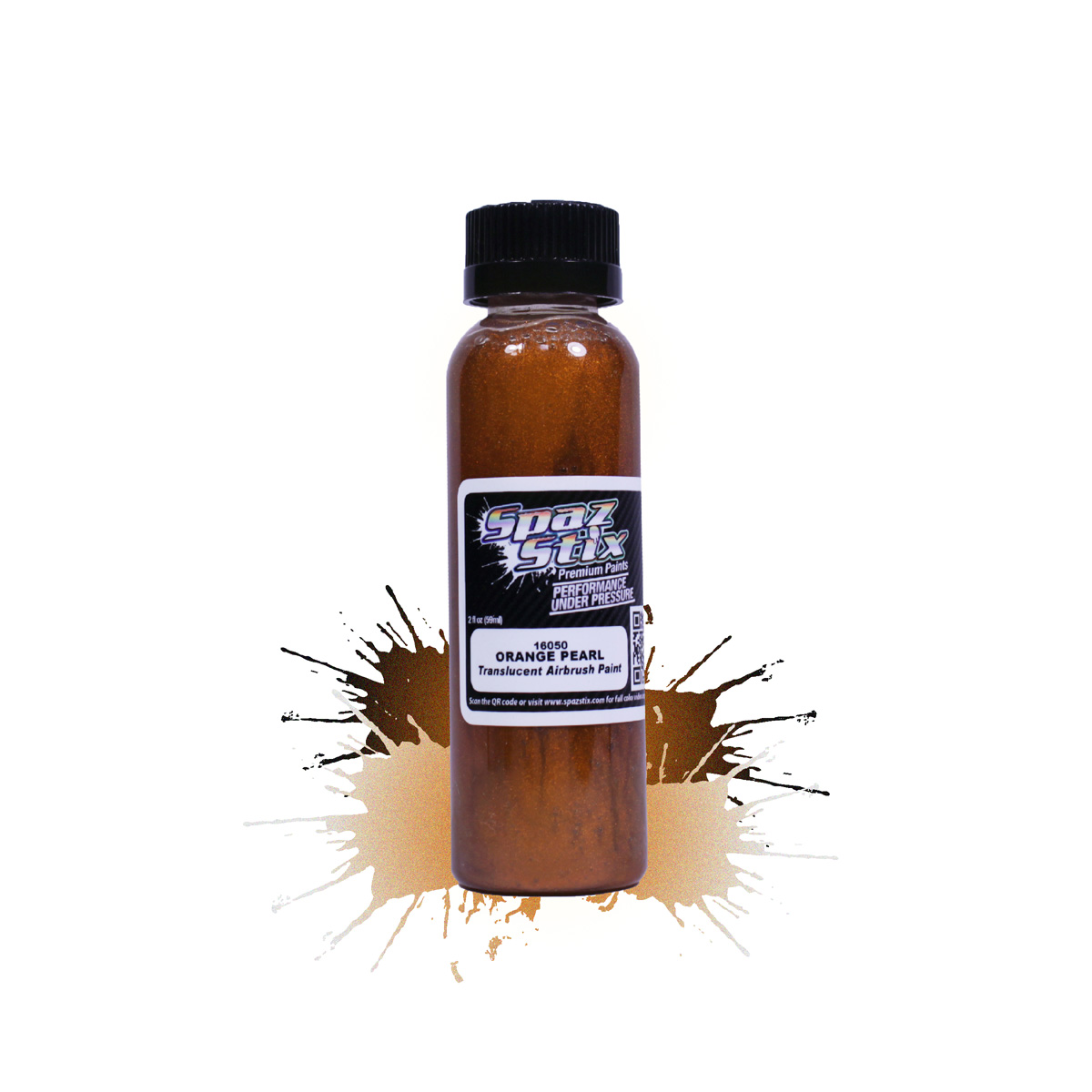 Picture of Spaz Stix SZX16050 2 oz Pearl Airbrush Paint - Orange