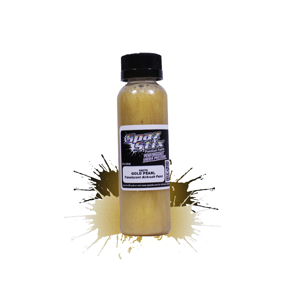 Picture of Spaz Stix SZX16070 2 oz Pearl Airbrush Paint - Gold