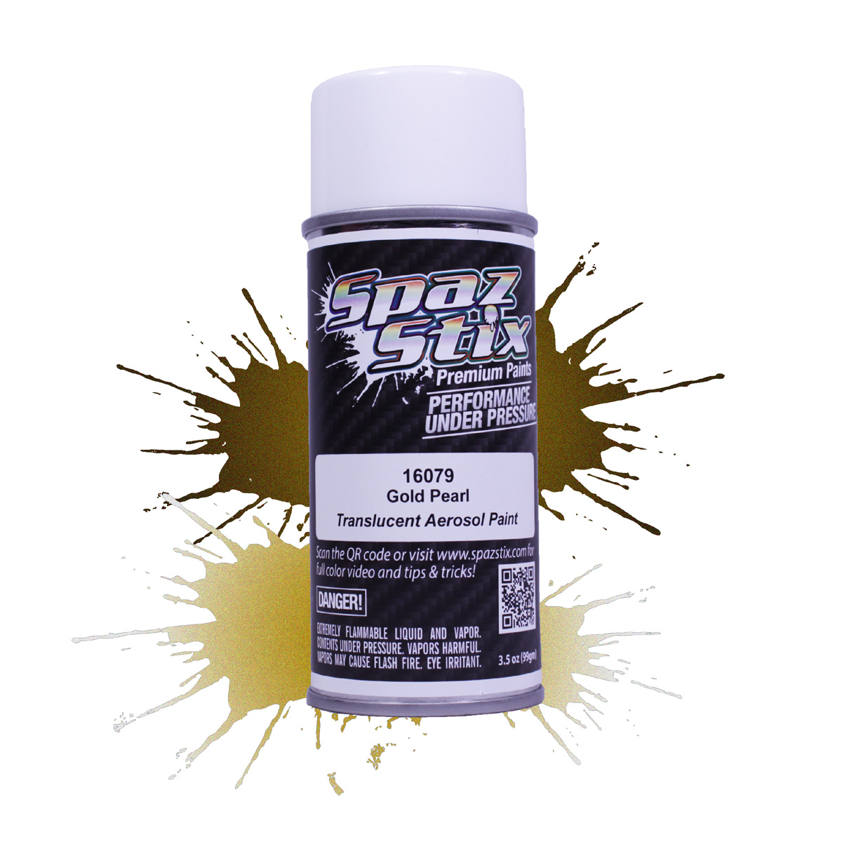 Picture of Spaz Stix SZX16079 3.5 oz Pearl Aerosol Paint - Gold
