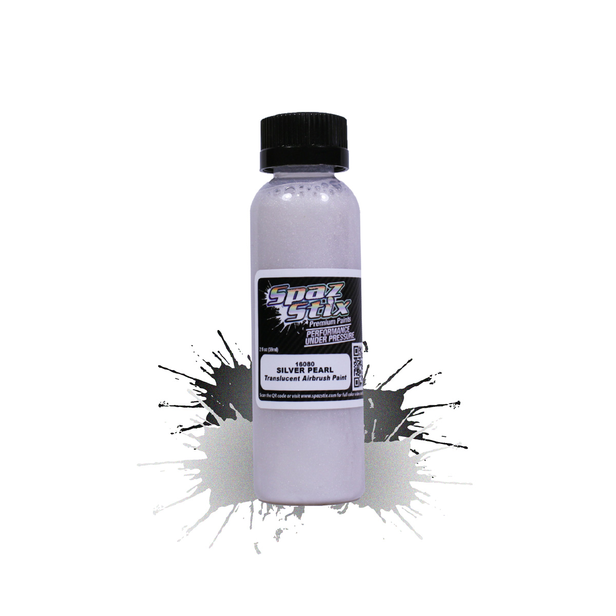 Picture of Spaz Stix SZX16080 2 oz Pearl Airbrush Paint - Silver