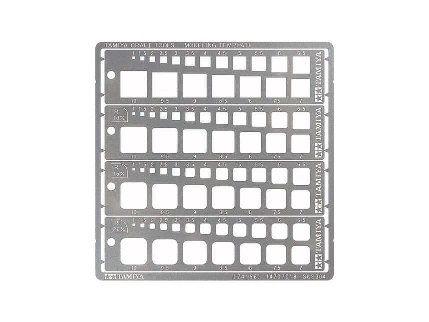 TAM74156 1-10 mm Modeling Template Square
