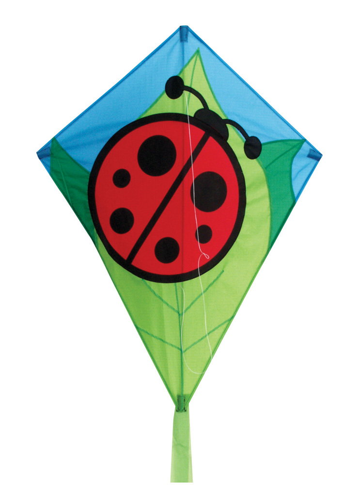 26 in. Lady Bug Diamond Shaped Kite