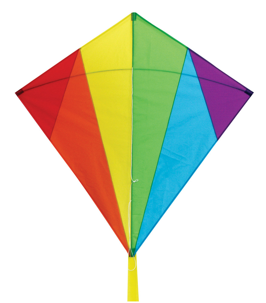 32 in. Rainbow Diamond Shaped Kite