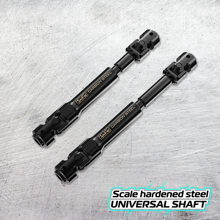 JUN90048 Scale Hardened Steel Universal Shafts for Traxxas TRX-4