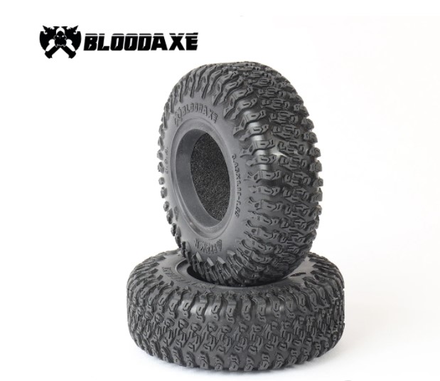 Picture of Pit Bull Tires PBTPB9022AK Braven Bloodaxe 3.45 x 1.11-1.55 Scale Tires - Alien Kompound with Foams - 2 Piece