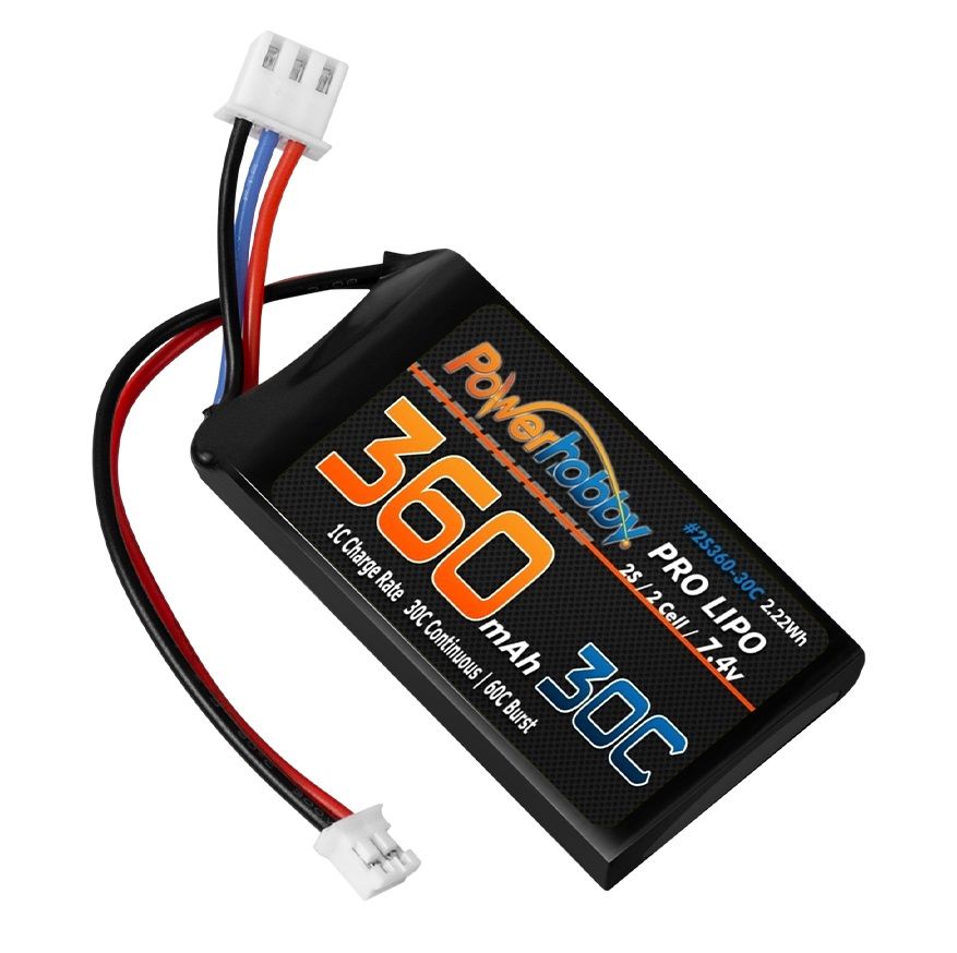 360mAh 2S 30C LiPo Battery for Axial SCX24