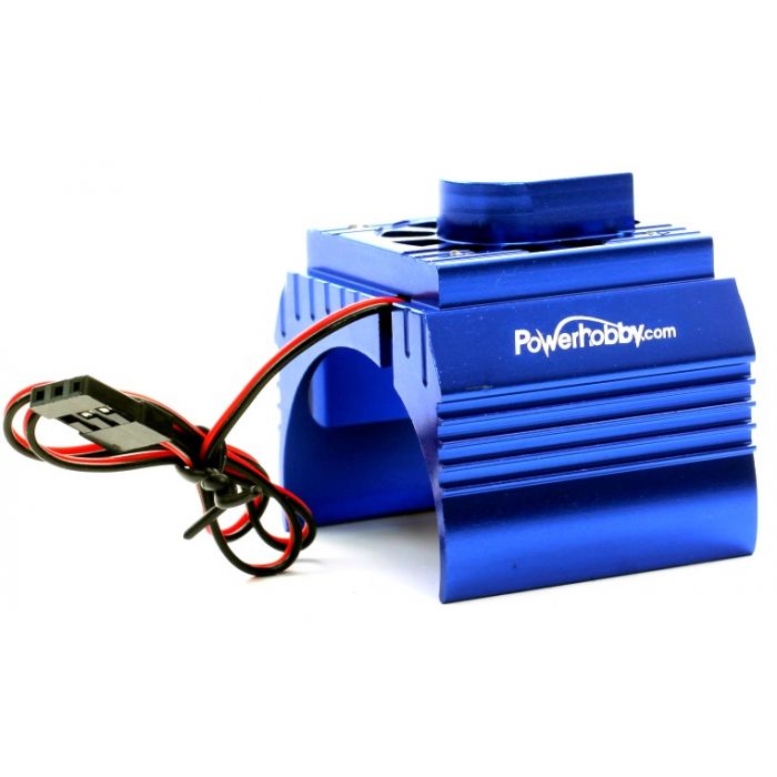 1-10 & 540-550 Aluminum Motor Heatsink Cooling Fan, Blue