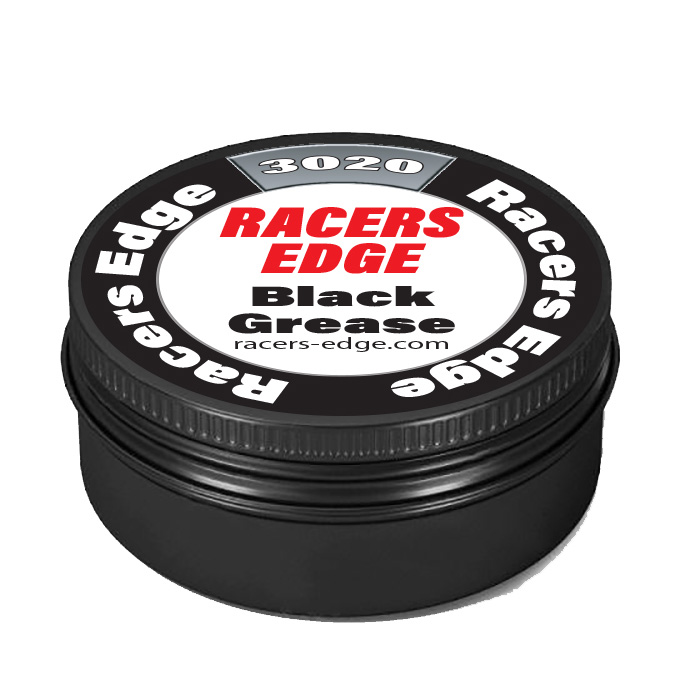 RCE3020 8 ml Grease Aluminum Tin with Screw On Lid, Black