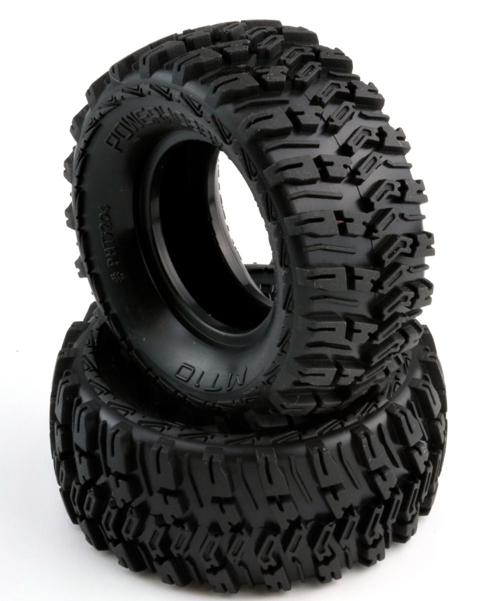 PHBPHT3204 1.0 in. 1 by 24 Scale MT10 Micro Crawler Tires for Axial SCX24 C10 Jeep