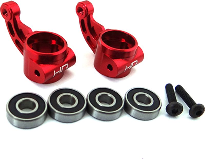 Picture of Hot Racing HRAARM21X02 Aluminum Oversized Bearing Knuckle for Arrma 2WD&#44; Red