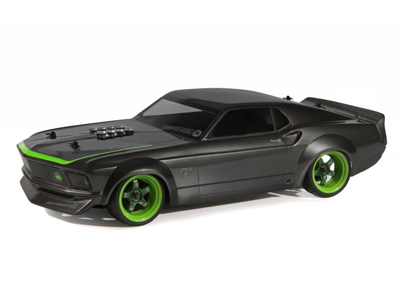 200 mm 1969 Ford Mustang RTR-X Prinited Body Model Car, Black