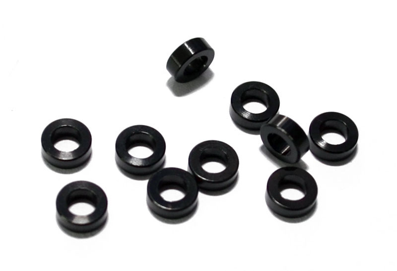Picture of RC4WD RC4ZS0600 2 mm Washer Spacer with M3 Hole&#44; Black - Set of 10