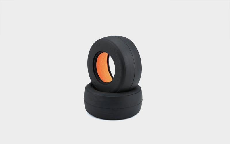 CIS16387 Eliminators Belted Drag Racing Super Sticky Compound Slick Rear Tires, Black
