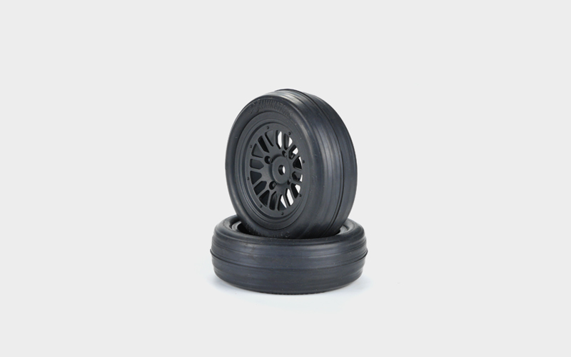 Eliminators Pre-Mounted Drag Racing S Compound Slick Tire, Black