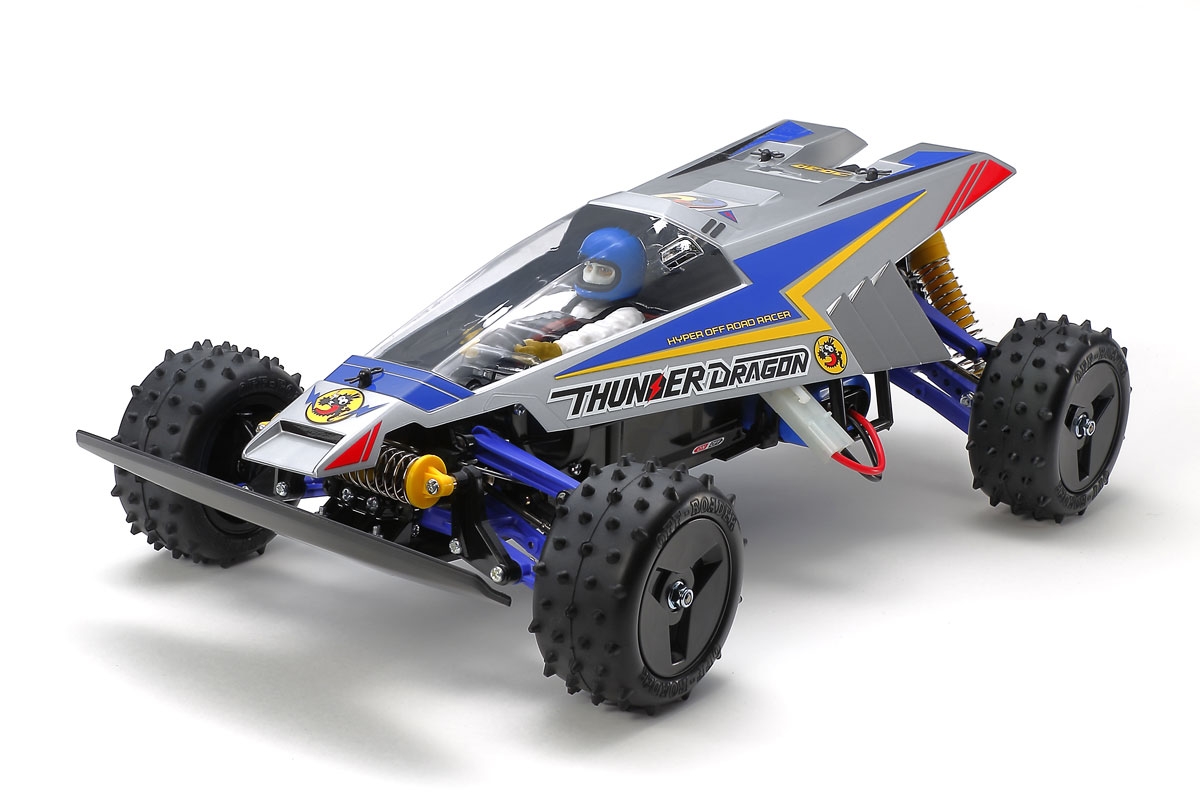 TAM47458-A 1-10 Scale RC Thunder Dragon Model Car Kit with Pre-Painted Body for 2021 4WD -  Tamiya