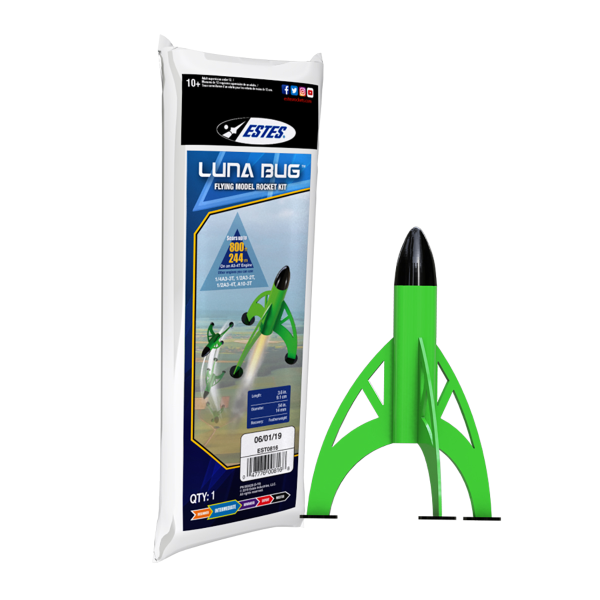 EST0816 Luna Bug Model Rocket Kit