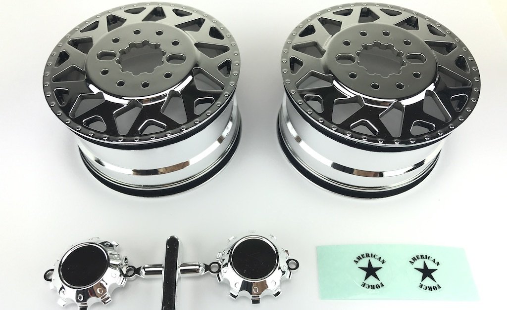 CEGCD0604 American Force H01 Contra Wheel Chrome with Chrome Cap, 2 Piece