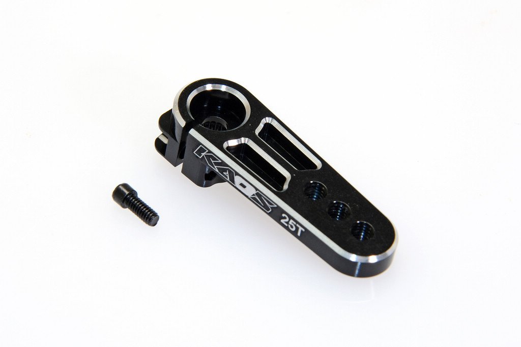 CEGCKD0401 CNC Aluminum 25T Servo Horn Saver, Black Anodized