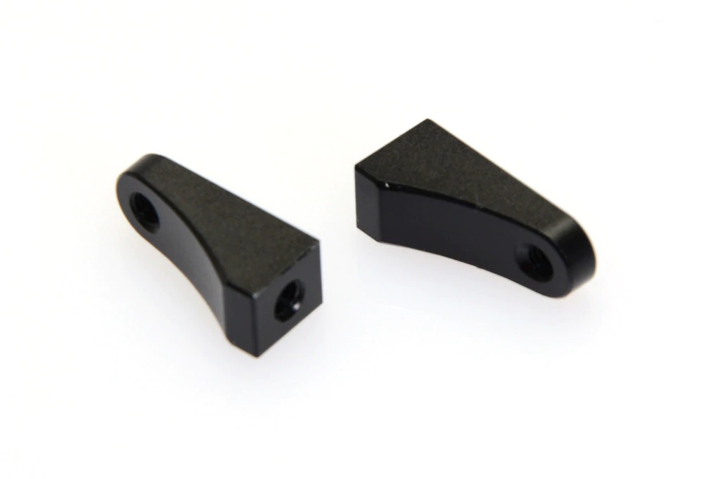 CNC Aluminum Servo Post, Black Anodized - 2 Piece