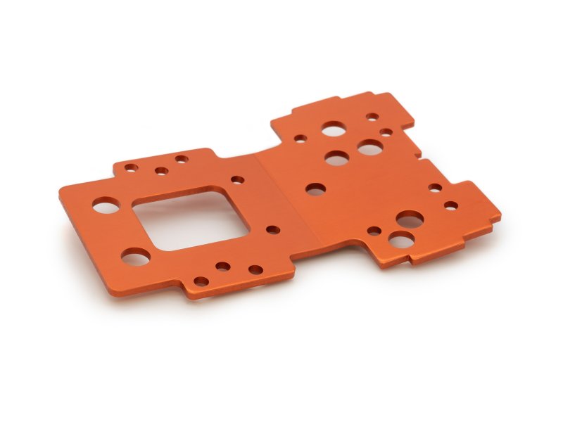 2.5 mm Flux Bulkhead Lower Plate, Orange