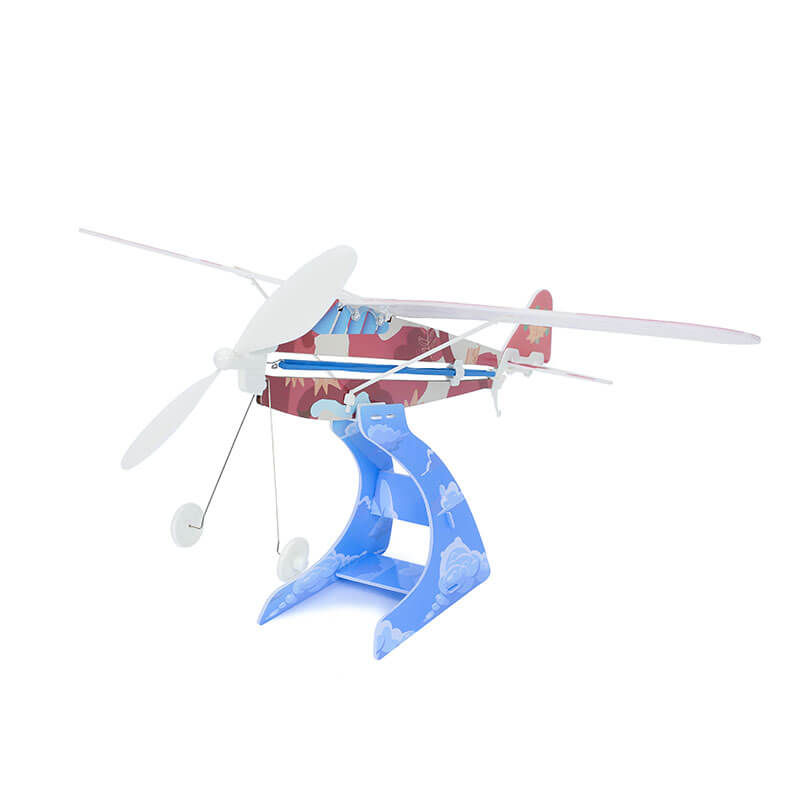 Picture of Play Steam PYSXP04201C Rubber Band Science Airplane - High Wing