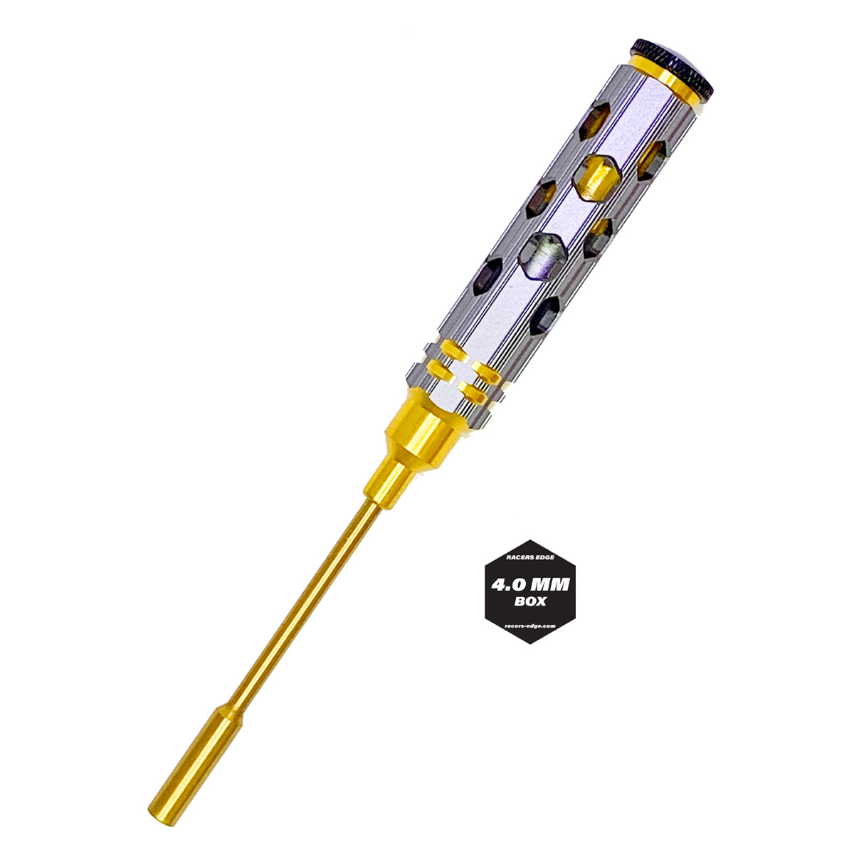 RCE7211 4 mm Nut Driver with Ink Honeycomb Handle & Titanium, Gold