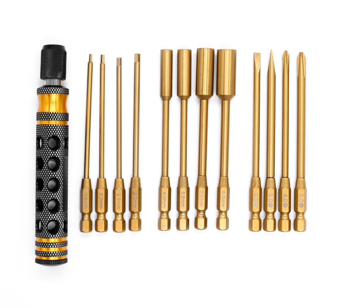 RCEPRO7025  Premium 12-In-1 Magnetic & Locking Screwdriver Set with Titanium